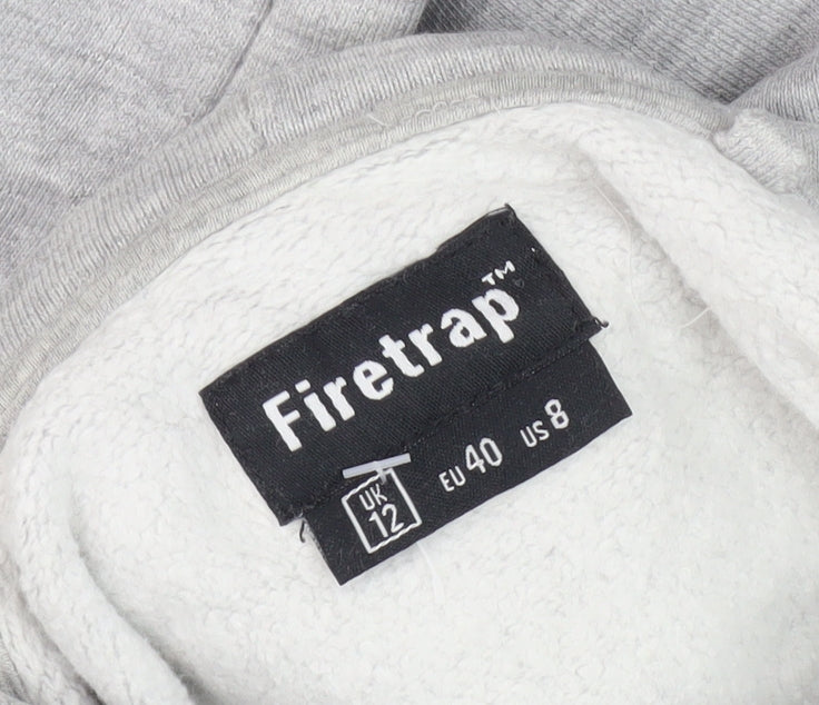 Firetrap Womens Grey Pullover Hoodie Size 12