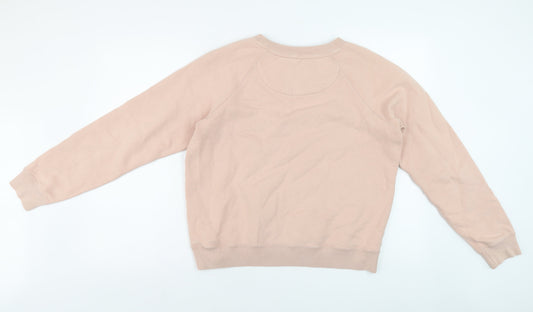 Jack Wills Women's Pink Pullover Sweatshirt, Size 10