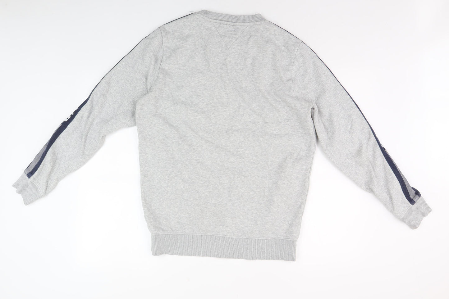 Tommy Jeans Men's Grey Pullover Logo Sweatshirt L