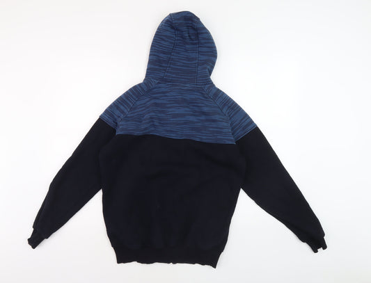 Nike Men's Blue Hooded Fleece Jacket Size S