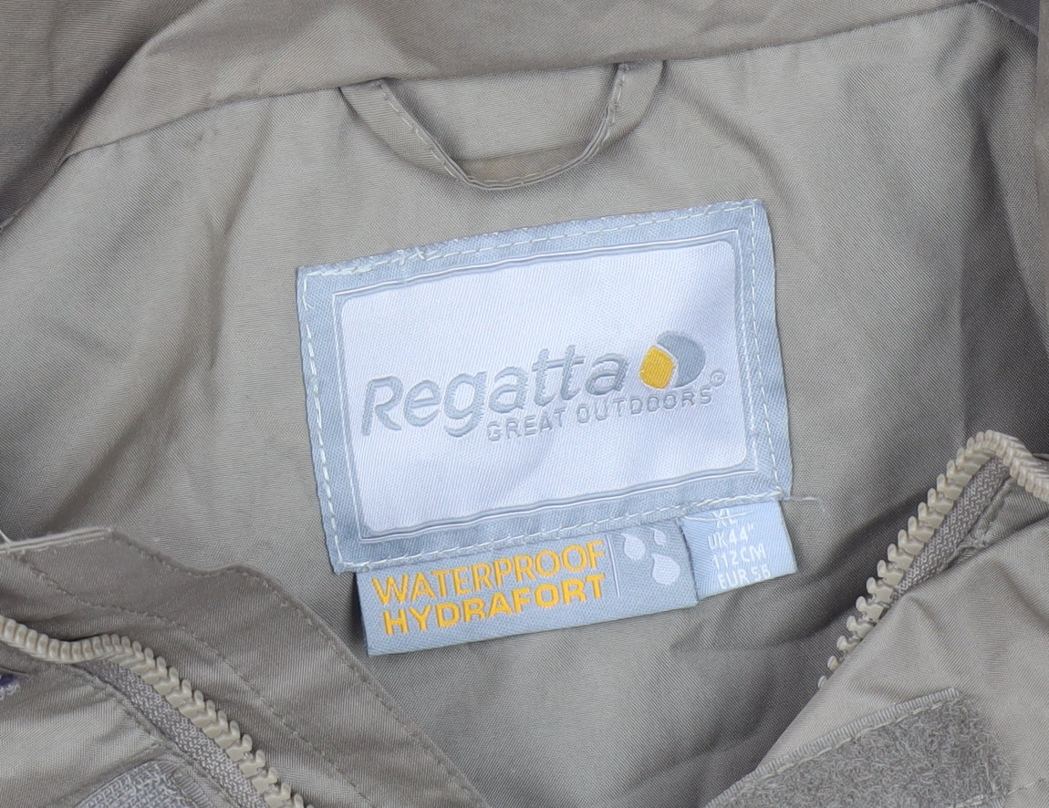 Regatta Men's Beige XL Waterproof Rain Jacket