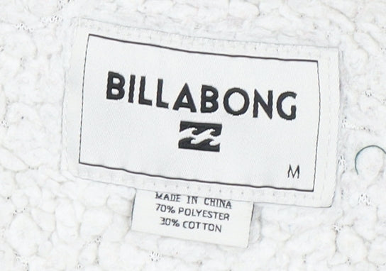 Billabong Men's Red Full Zip Hoodie - Size M