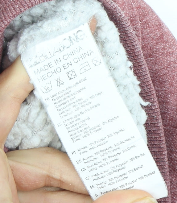 Billabong Men's Red Full Zip Hoodie - Size M