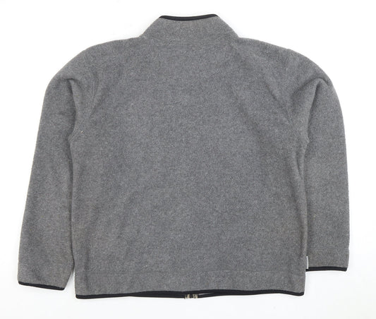 Le Coq Sportif Women's Grey Full Zip Fleece Jacket Size 10