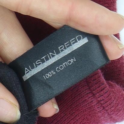 Austin Reed Men's Red XL Pullover 1/4 Zip Sweatshirt