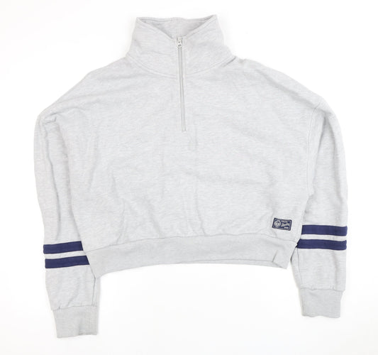 Superdry Women's Grey Full Zip Sweatshirt, Size 16