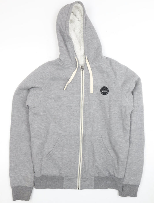 Billabong Men's Grey Full Zip Hoodie S