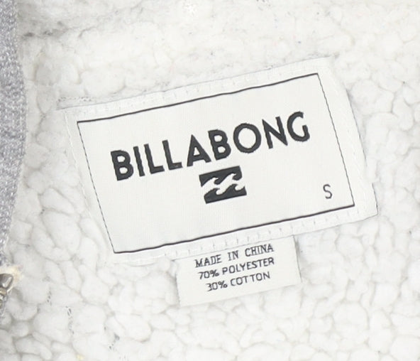 Billabong Men's Grey Full Zip Hoodie S