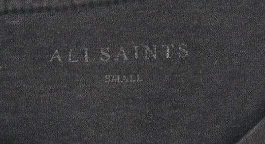 AllSaints Men's Black Crew Neck T-Shirt, Size S