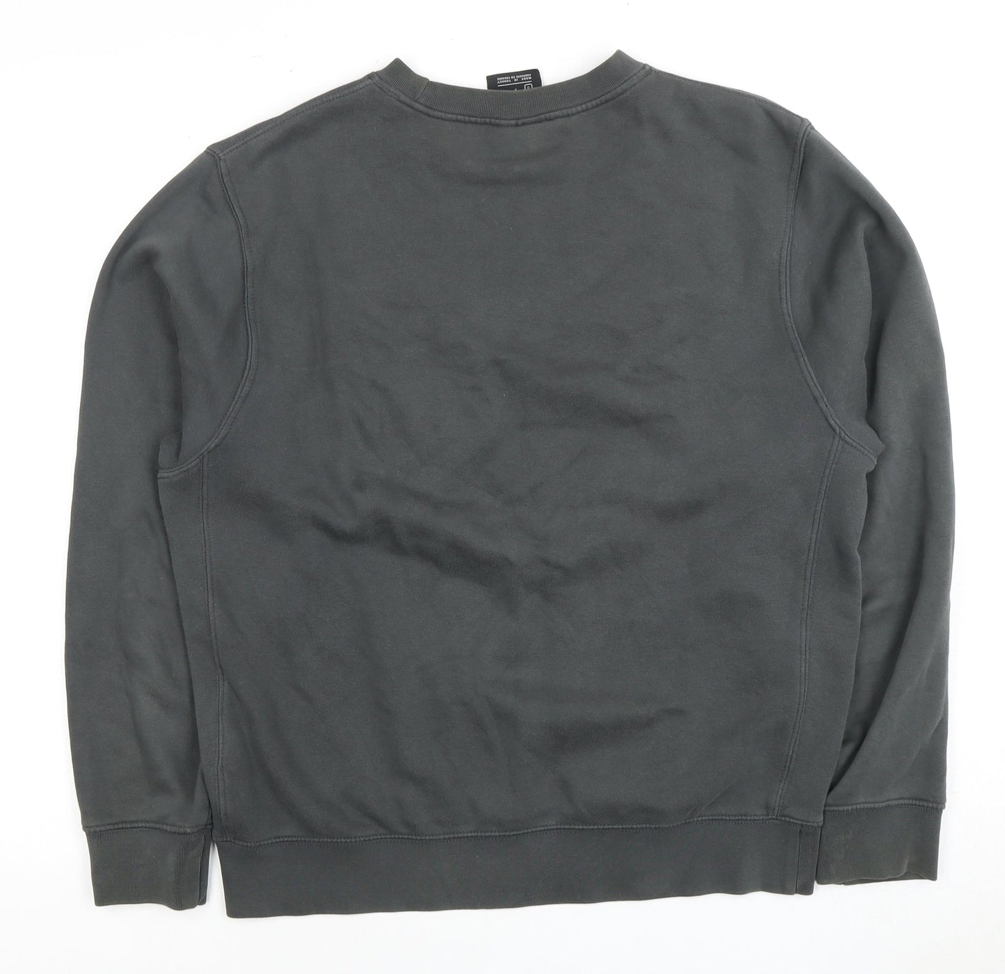 Nike Men's Grey S Logo Pullover Sweatshirt