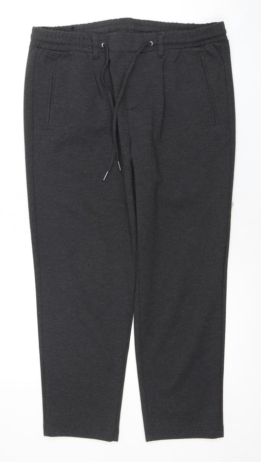 Jack & Jones Men's Black Jogger Trousers Size 32