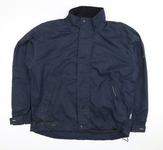 Trespass Men's Blue Rain Jacket M Waterproof