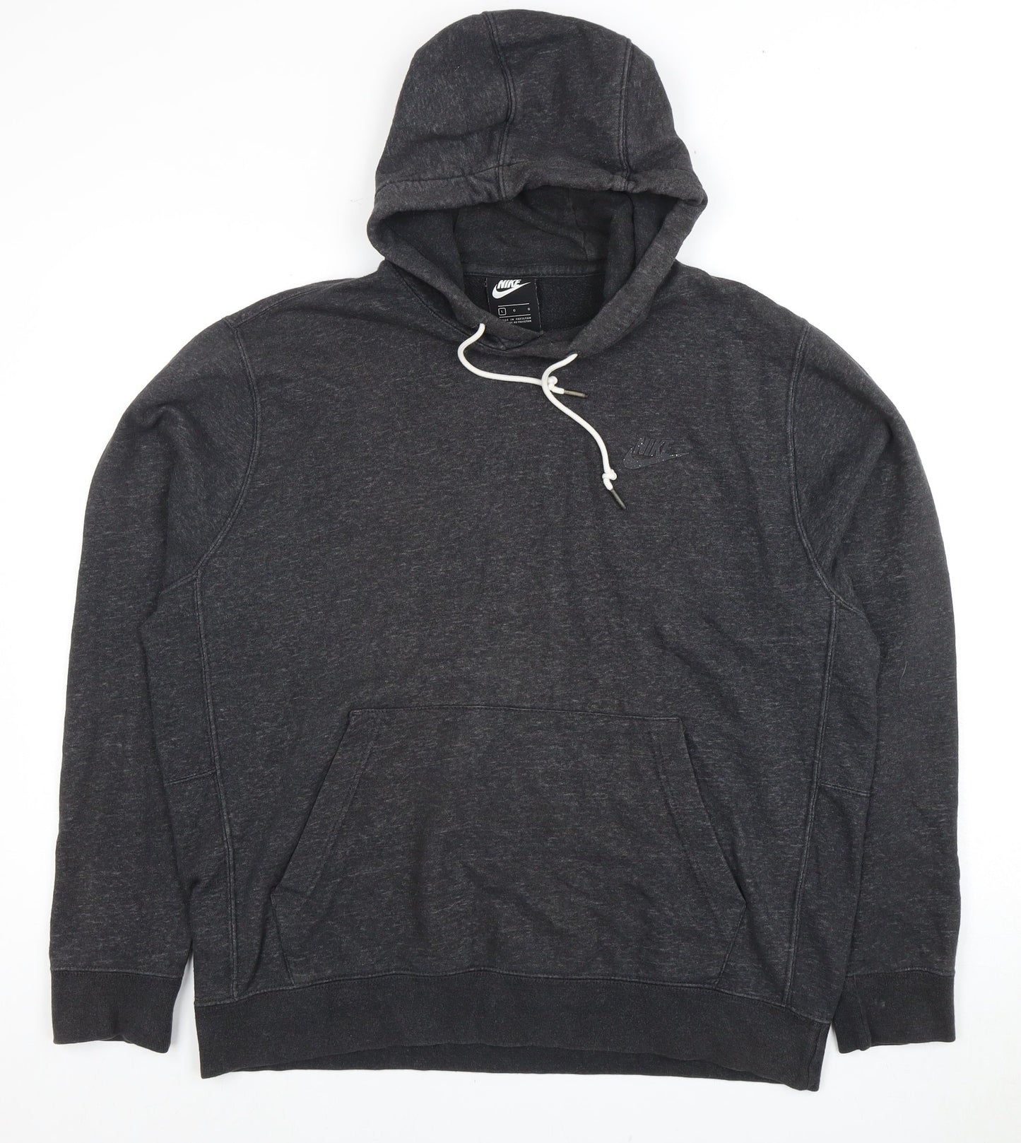 Nike Men's Grey Pullover Hoodie L