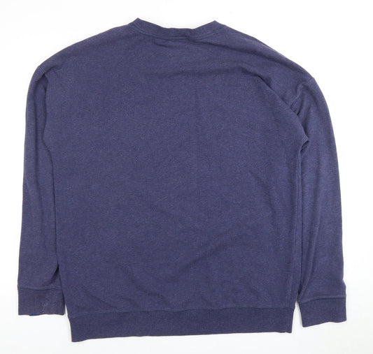 Calvin Klein Men's Blue Logo Sweatshirt L