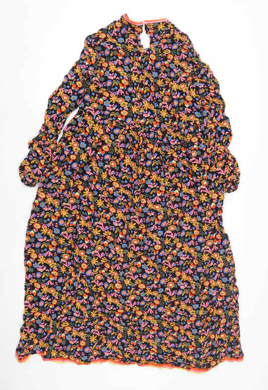 Boden Women's Floral Long Sleeve Dress, Size 10