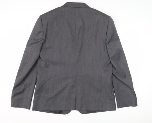 Marks and Spencer Men's Grey Slim Fit Suit Jacket 44