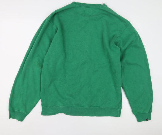 Matix Men's Green Sweatshirt M - Logo Graphic Print