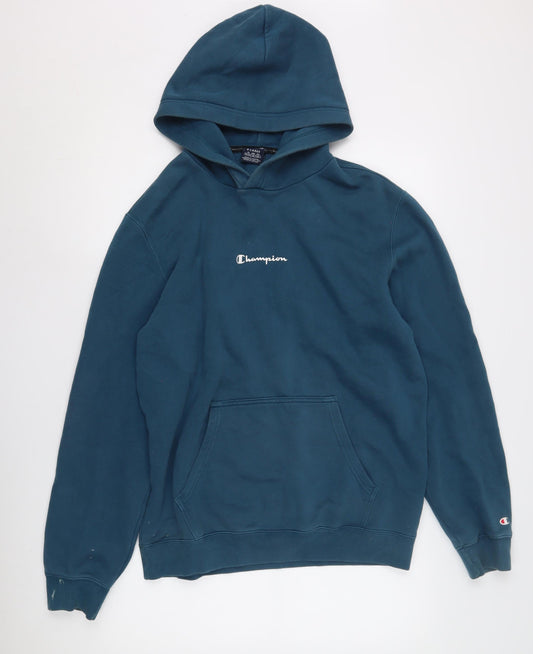 Mens UK XL Regular Champion Blue Pullover Hoodie