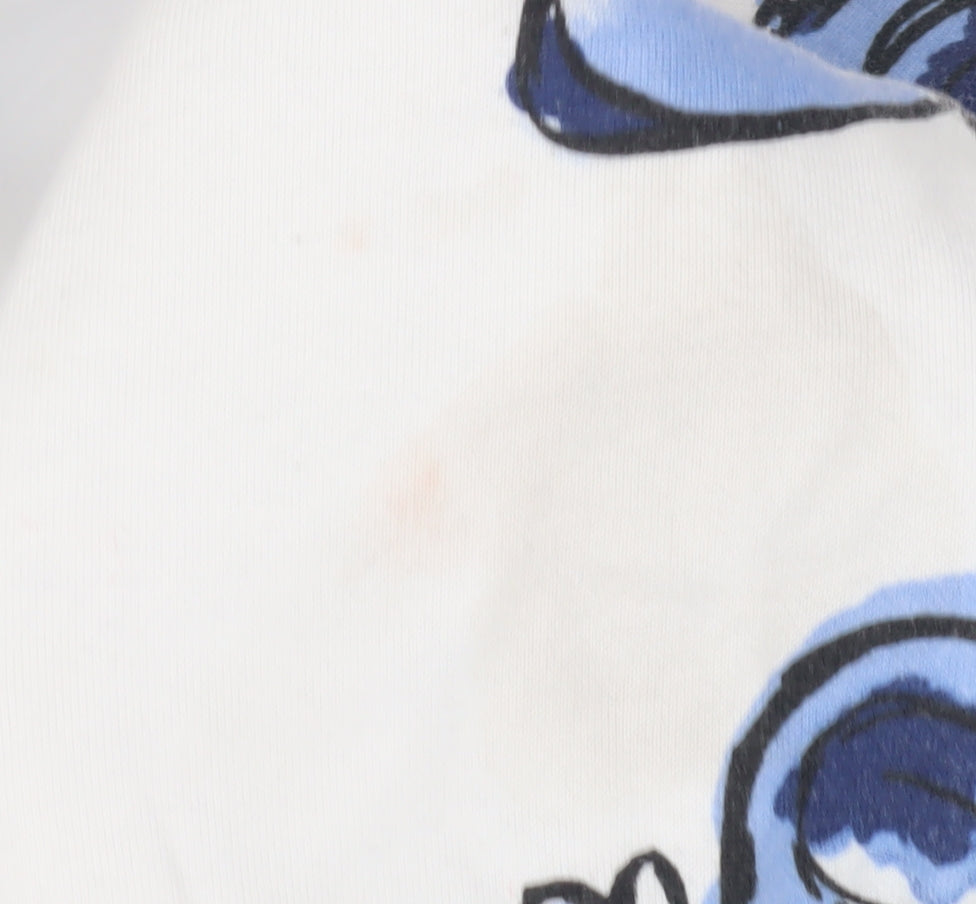 Disney White Stitch Pullover Sweatshirt, Unisex Adults Size 12