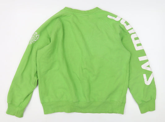Salming Green Unisex Sweatshirt S with Logo Graphic