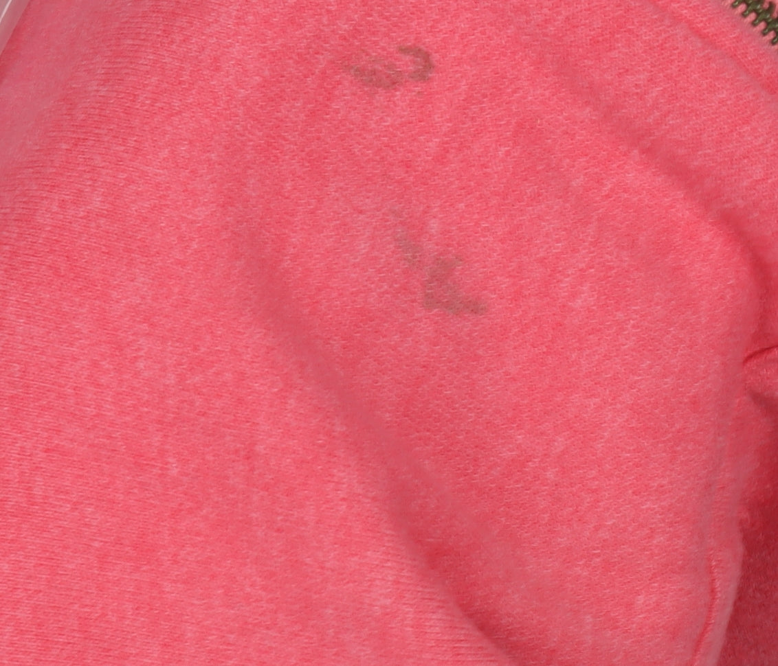 Weird Fish Women's Pink Full Zip Hoodie Size 10