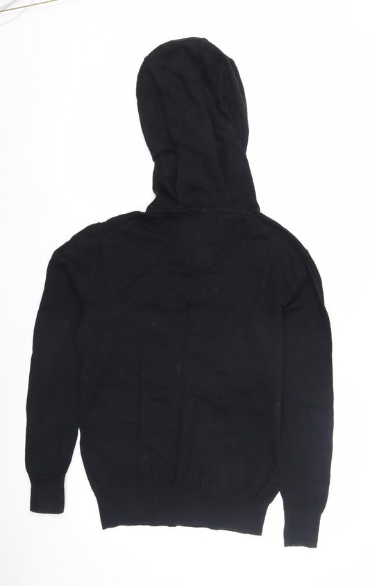 Superdry Unisex Black Regular Fit Jumper Hoodie M