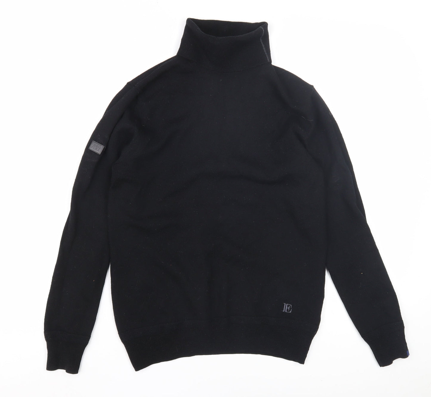 Superdry Unisex Black Roll Neck Pullover Jumper M