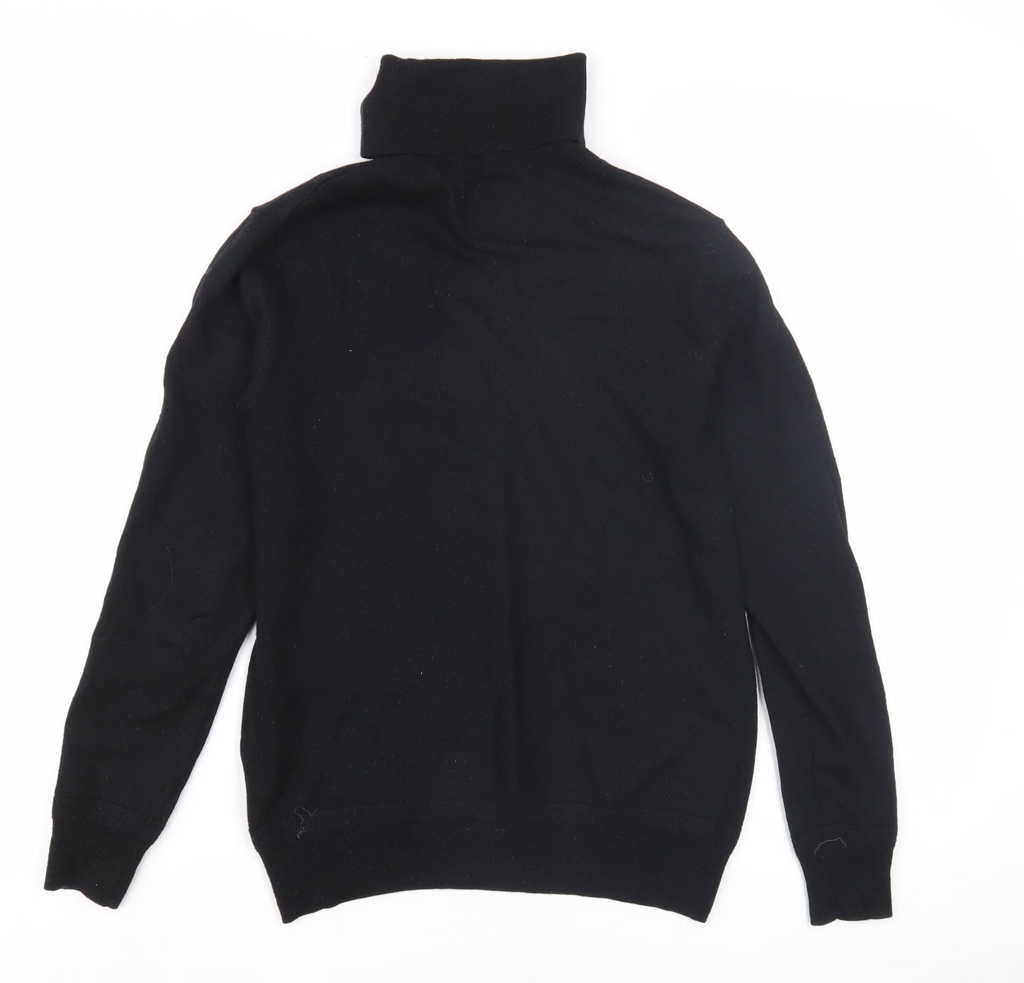 Superdry Unisex Black Roll Neck Pullover Jumper M