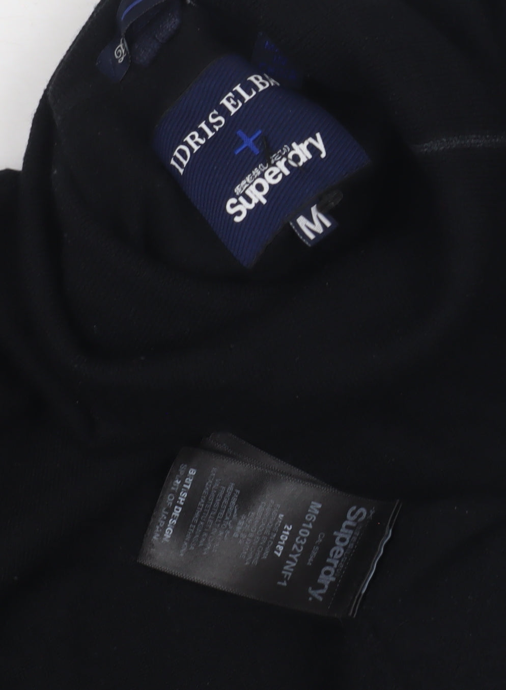 Superdry Unisex Black Roll Neck Pullover Jumper M