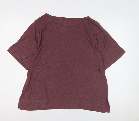 Calvin Klein Unisex Red Crew Neck T-Shirt, Size L