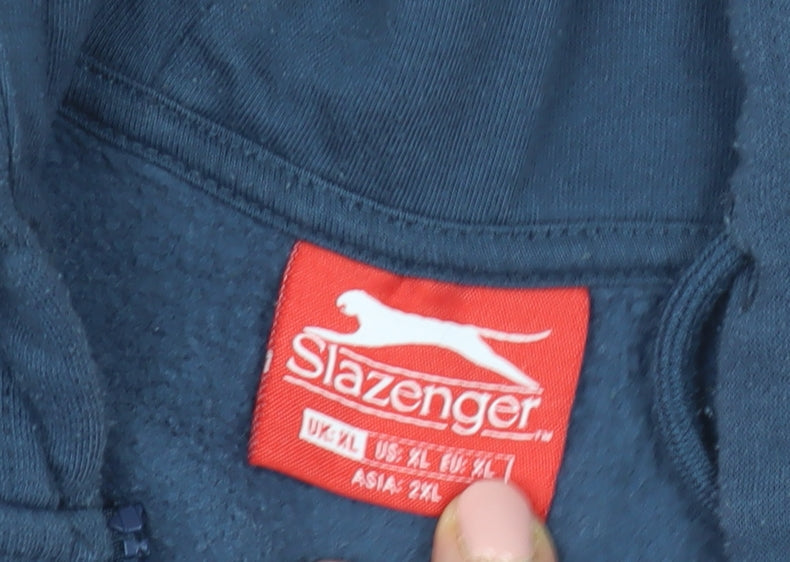 Slazenger Men's Blue XL Full Zip Hoodie