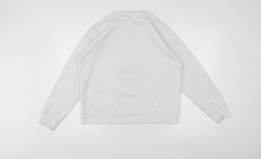 Disney Women's XS White Pullover Sweatshirt with Mickey Mouse Graphic