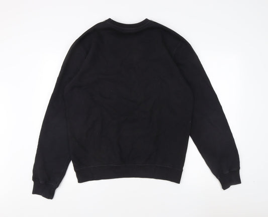 Champion Black Unisex Logo Sweatshirt L - Casual & Comfy
