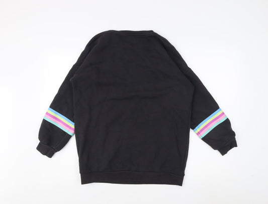 Marks and Spencer Girls Black Sweatshirt 12-13 Yrs