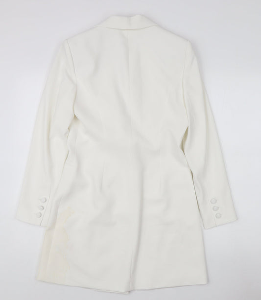 Alice + Olivia Women's White Tuxedo Suit Jacket Size 6