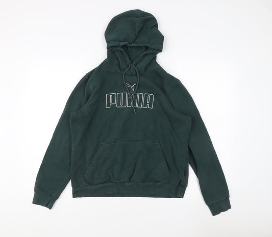 Puma Green Men's Hoodie - Size L Pullover