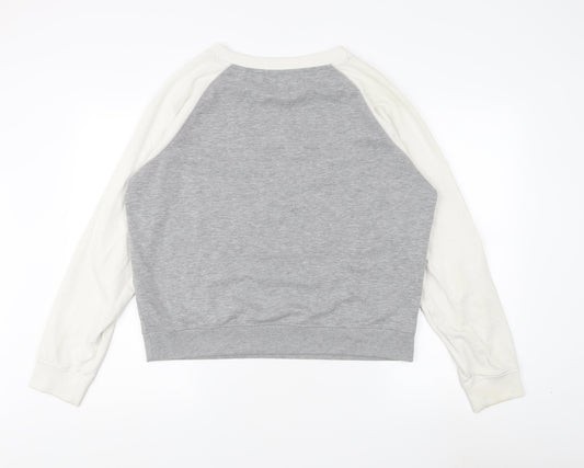 Jack Wills Women's Grey Crew Neck Sweatshirt Size 14
