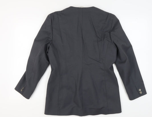 Alexon Black Wool Blazer Women Size 14 Business Casual