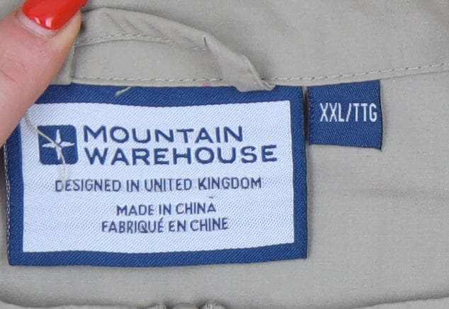 Mountain Warehouse Men's Beige 2XL Waistcoat Outdoor Casual