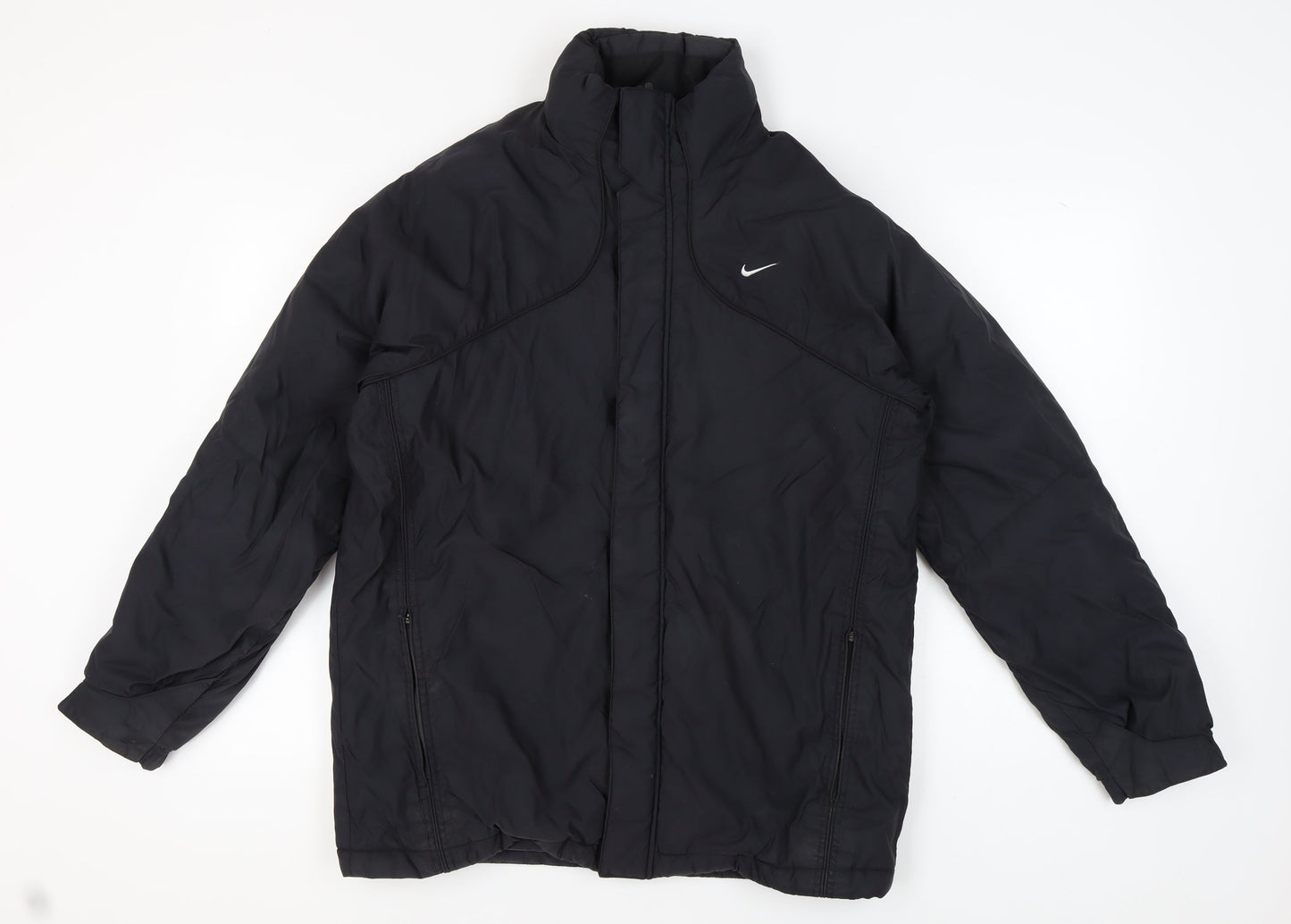 Nike Men's Black Puffer Jacket M - Winter Sports Casual