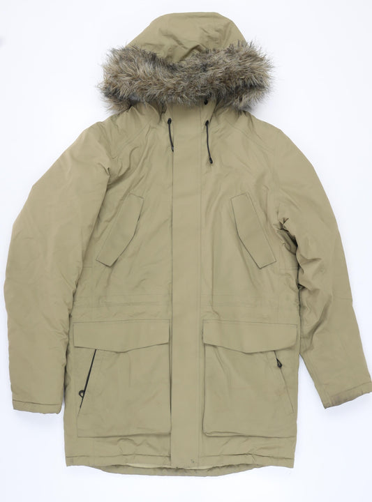 Jack & Jones Beige Parka Unisex Medium Winter Jacket