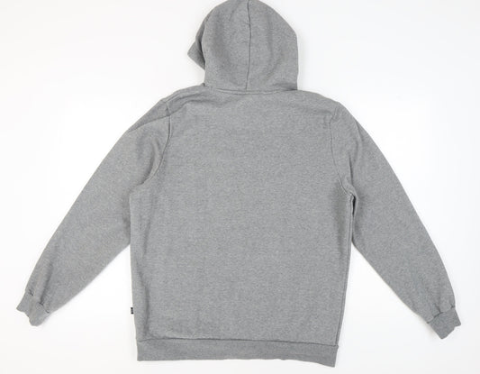Puma Men’s Grey Hoodie L Pullover Logo