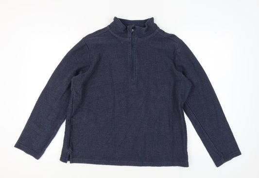 Trespass Men's Blue 1/4 Zip Sweatshirt Size M