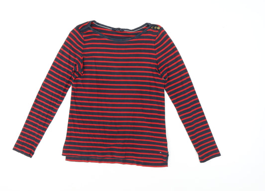 Tommy Hilfiger Women's Multicoloured Striped T-Shirt - S