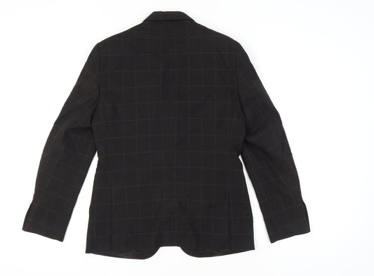 Moss London Men's Brown Check Blazer Slim Fit 38