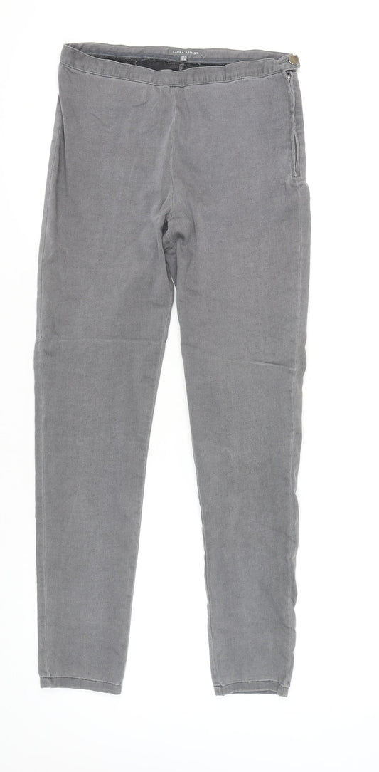 Laura Ashley Women's Grey Straight Trousers - Size 12