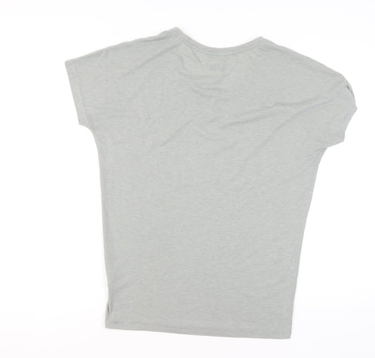 Nike Grey Dri-FIT Women's T-Shirt M - Casual Gym Top