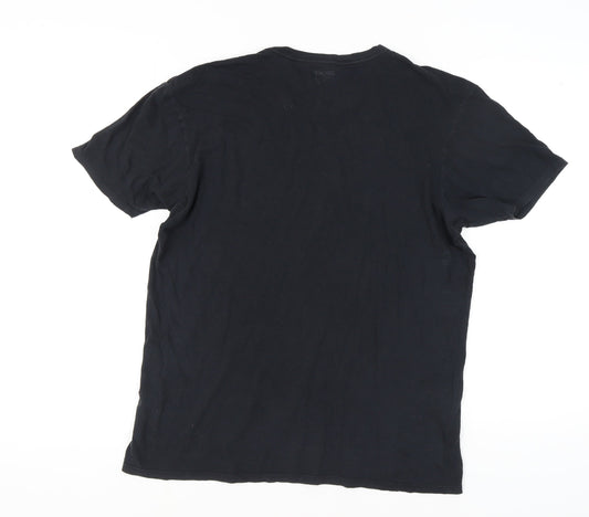 DKNY Women's Black L Basic T-Shirt