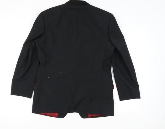 Fellini Men's Black Tuxedo Jacket Shawl Lapel 40R