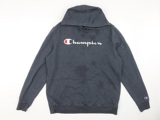 Mens UK L Regular Champion Grey Pullover Hoodie